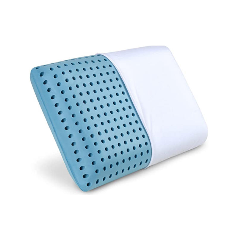 Soft Skin friendly Ventilated Cooling Gel Memory Foam Pillow for side sleeper/ back sleeper/ stomach sleeper